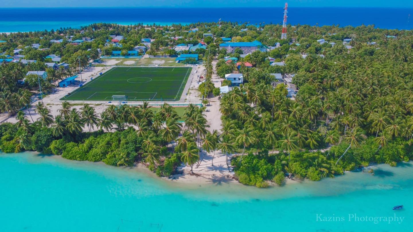 Football ground in F. Nilandhoo